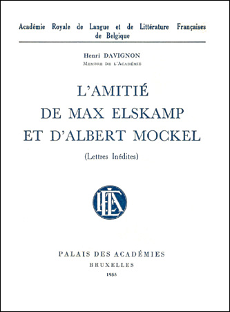 L’amitié de Max Elskamp et d’Albert Mockel