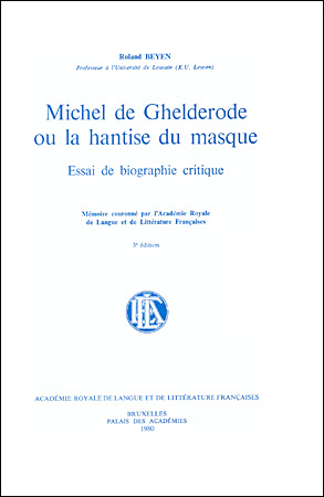 Michel de Ghelderode ou la hantise du masque