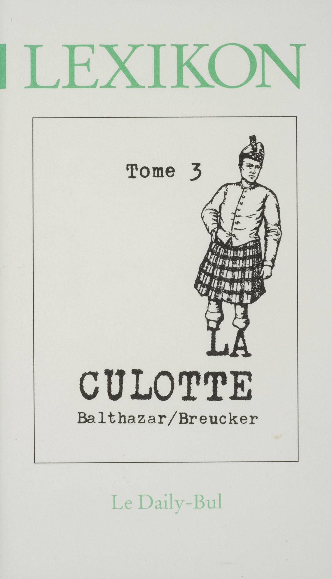 La culotte (Lexikon tome 3)