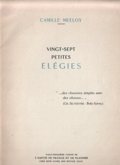 Vingt-sept petites élégies