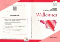 Wallonnes - 2  - 2016  - 2e trimestre 2016
