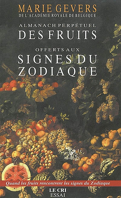 Almanach perpétuel des fruits offerts aux signes du zodiaque