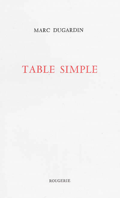 Table simple