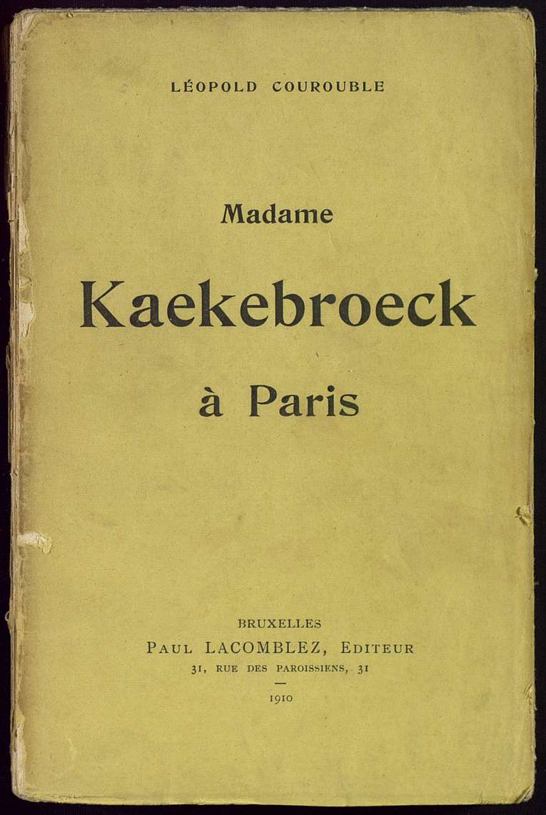 Madame Kaekebroeck à Paris