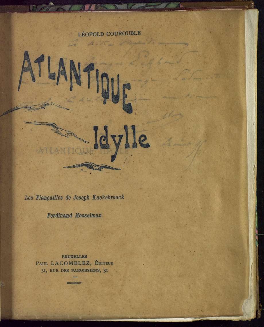 Atlantique idylle; Les fiançailles de Joseph Kaekebroeck; Ferdinand Mosselman