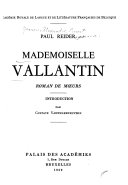 Mademoiselle Vallantin