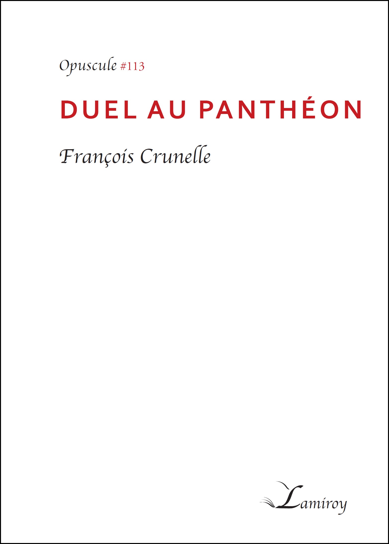 Duel au Panthéon