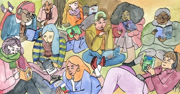 Livre de lecture pour enfants, frontières et cadres, dessin animé