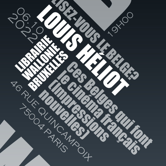 Rencontre avec Louis Héliot à la Librairie Wallonie-Bruxelles