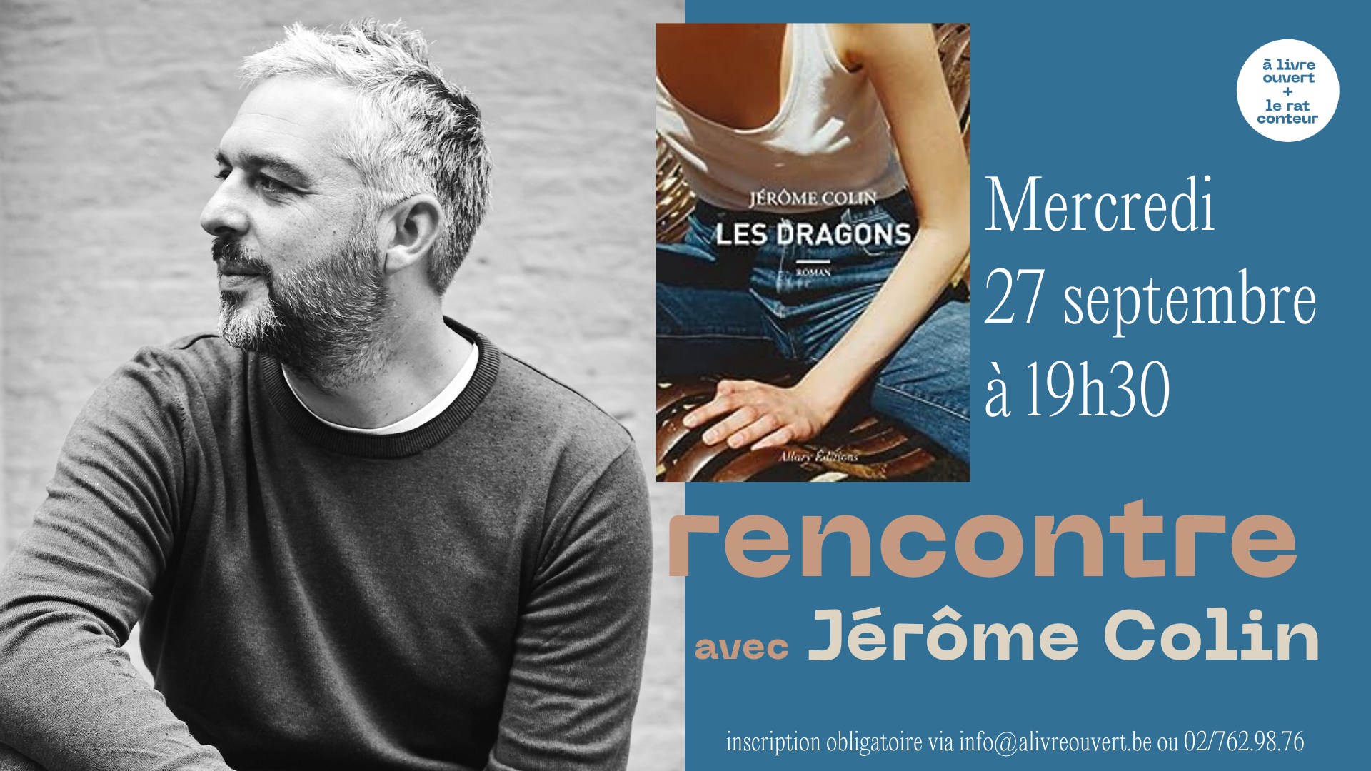 Rencontre avec Jérôme Colin chez A Livre Ouvert