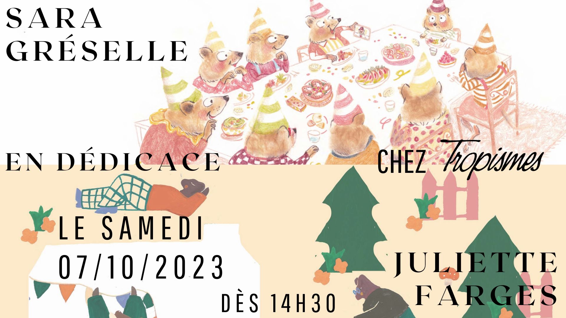 Sara Gréselle et Juliette Farges en dédicace