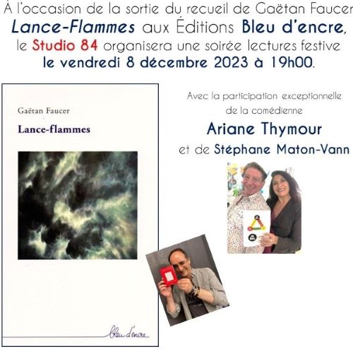 Soirée lectures de Gaëtan Faucer (poèmes)