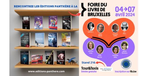 Les Éditions Panthère à La Foire du Livre de Bruxelles