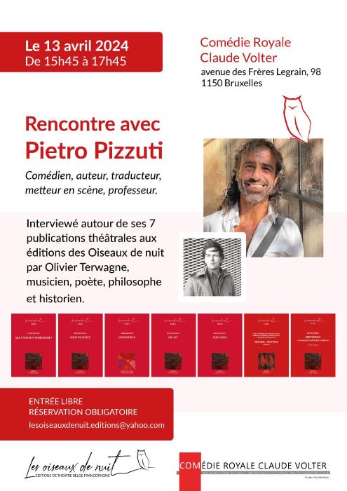 Rencontre avec Pietro Pizzuti - Interviewé par Olivier Terwagne