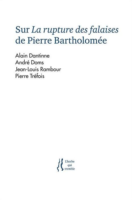 Sur La rupture des falaises de Pierre Bartholomée