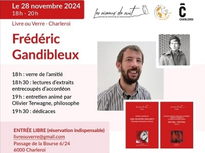 Rencontre avec Frédéric Gandibleux - Interviewé par Olivier Terwagne