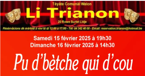 Théâtre wallon : Pu d'bètche qui d'cou