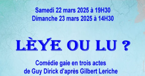 Théâtre wallon : Lèye ou lu ?