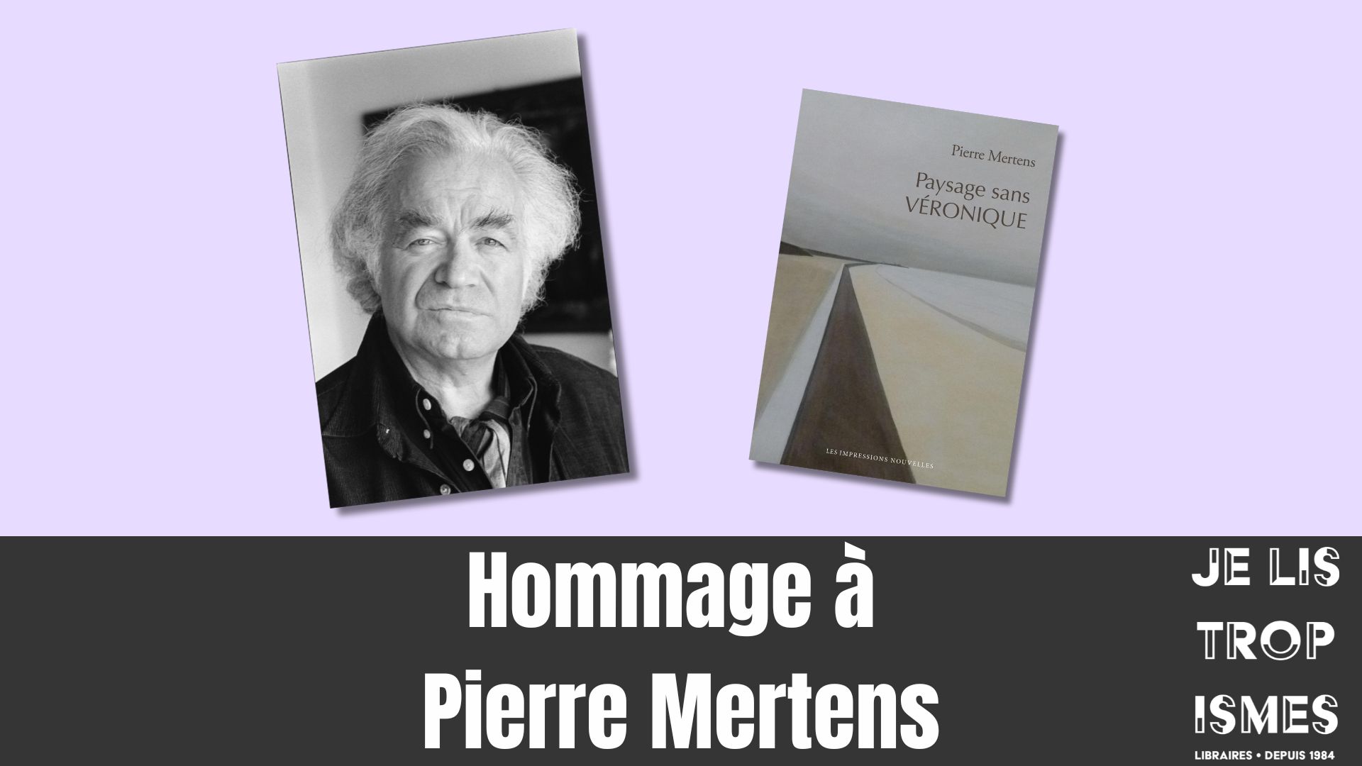 Hommage à l'écrivain Pierre Mertens