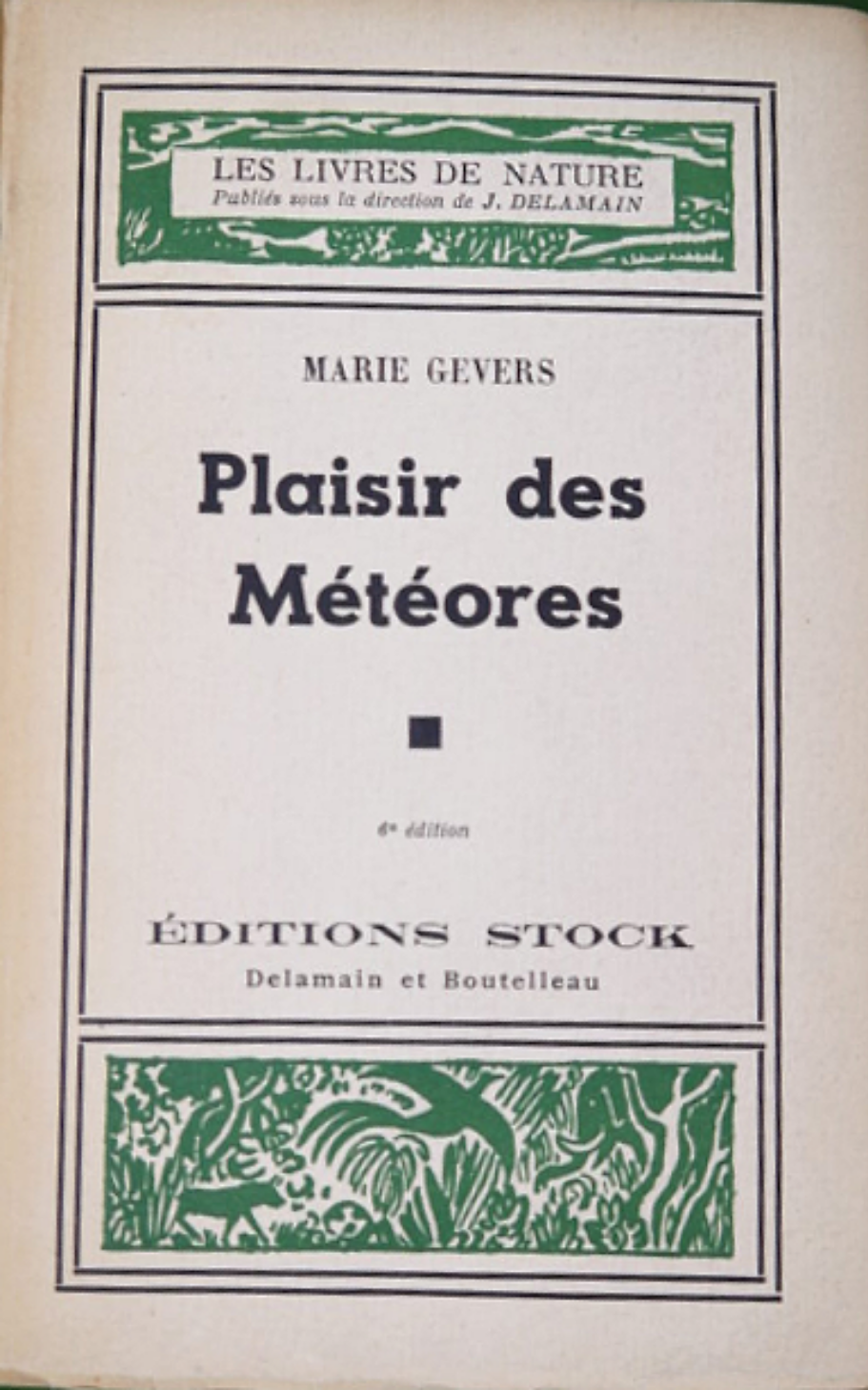 Plaisir des météores ou Le livre des douze mois