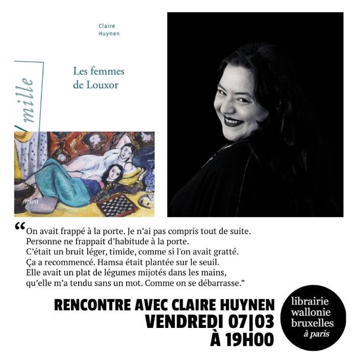 Rencontre avec Claire Huynen le 7 mars 2025