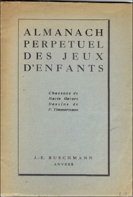 Almanach perpétuel des jeux d'enfants