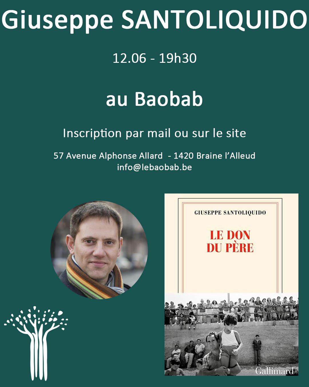 Rencontre avec Giuseppe Santoliquido au Baobab