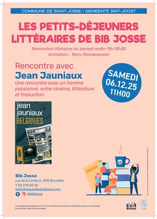 Les Petits-déjeuners littéraires de Bib Josse : Jean Jauniaux