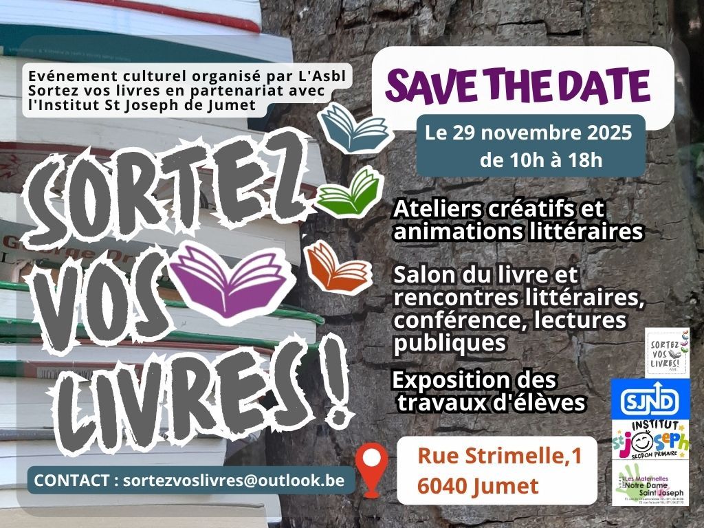 Événement culturel « Sortez vos livres ! » à l’Institut Saint-Joseph de Jumet