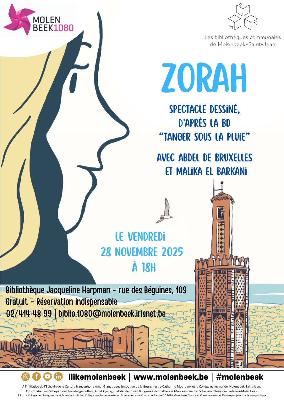 Concert dessiné « Zorah » à la Bibliothèque Jacqueline Harpman