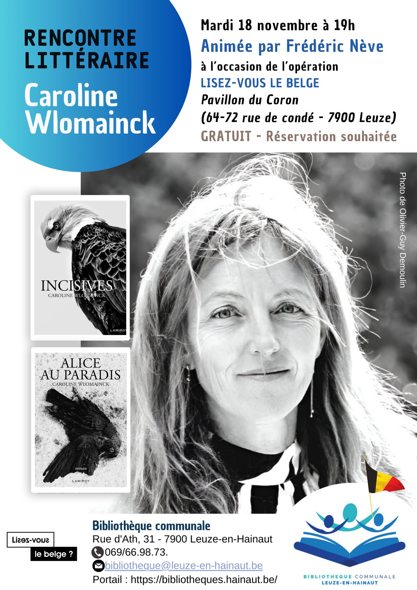 Rencontre littéraire avec l’autrice Caroline Wlomainck